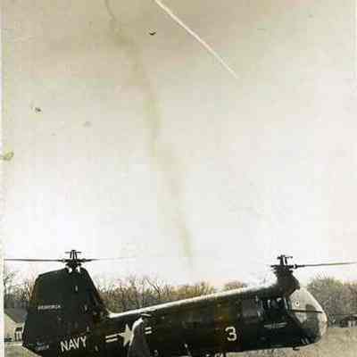 Helicopter in Jordan Acres Field
