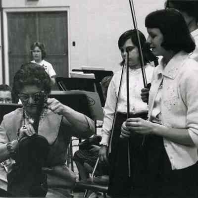 Junior High School string ensemble. c. 1962