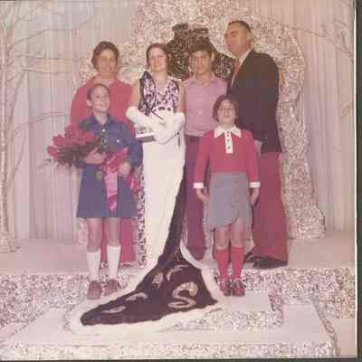 1973-74 Brunswick Teen Queen Althea Kinney with her family