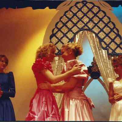Robin Moody crowning Darby Labbe 32nd Brunswick Teen Queen