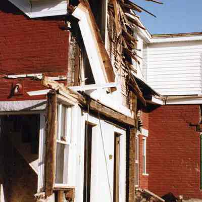 21-23 Dunning Street house demolition