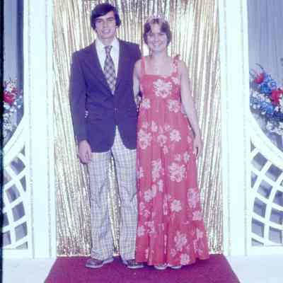 Miss Teen Queen Phyllis Gaudreau and her Escort