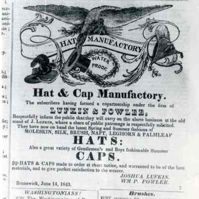 Hat & Cap Manufactory Advertisement