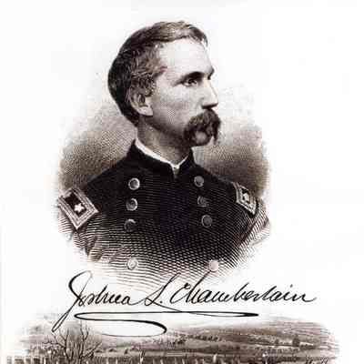 Joshua Chamberlain and a Battle Scene