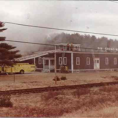 Fire at the Pine Spring Water Company Plant