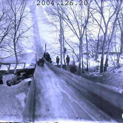 Toboggan slide in Topsham.