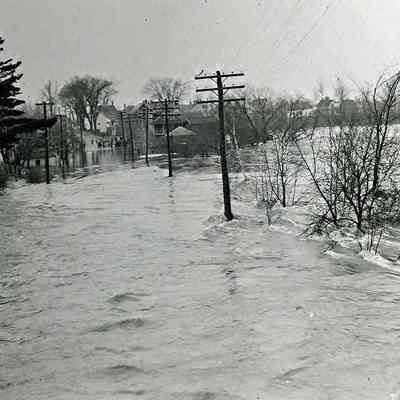 Flooding of Androscoggin River during the Flood of 1936