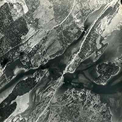 An aerial photo of Route 24. 5/4/1953.