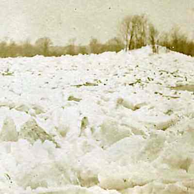 Androscoggin River 1936 Ice Dams