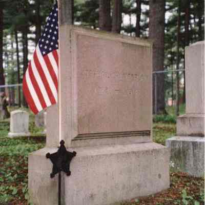 A photo of JLC's gravestone