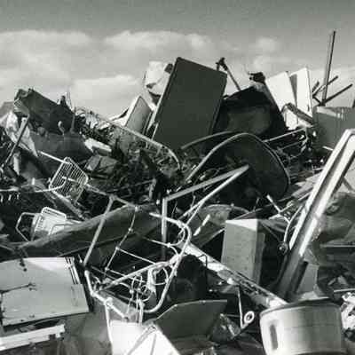 A photo of the metal pile at Brunswick Dump.