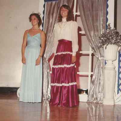 A color photograph of visiting past Teen Queens