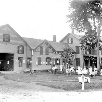 Unknown Group of People in Yard