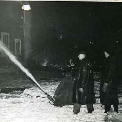Fire at John Perkins House