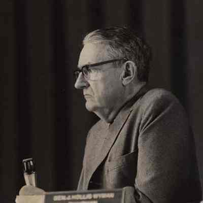 A photo view of Hollis Wyman. 3/27/1975.