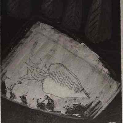 A photo view of a drawing.