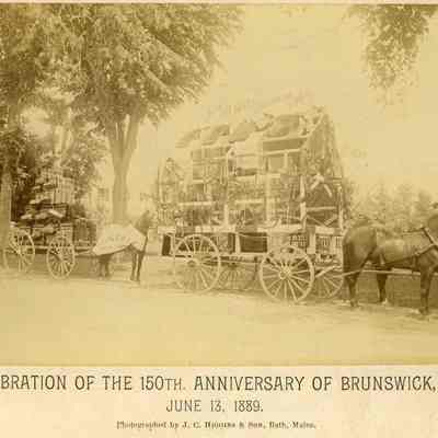 John D. Nagle Harness Manufacturer Float, 150th Anniversary of Brunswick
