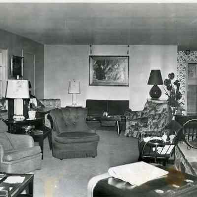 MacFayden House, livingroom, 1957