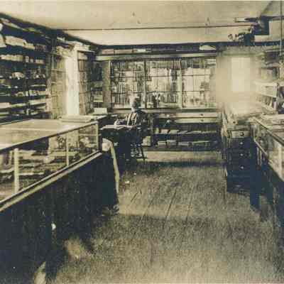 A photo of Mr Griffin's book shop in Brunswick.