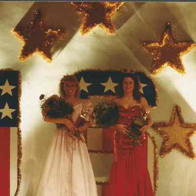 1991-92 Brunswick Teen Queen Robin Moody and 1991-92 Miss Brunnswick Stacy Bean.