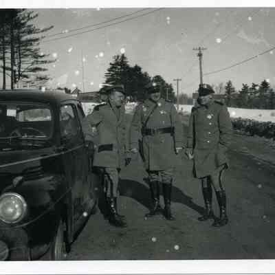 Three State Cops at the Site of an Accident