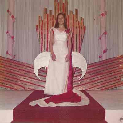 1975-76 Brunswick Teen Queen Phyllis Gaudreau at the Teen Queen Ball.