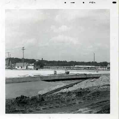 Building of Route 1 underpass, 1961
