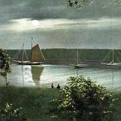 moonlight scene on Mackerel Cove.