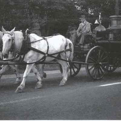 Horse Drawn Fire Pump in Brunswick's 200th Anniversary Parade