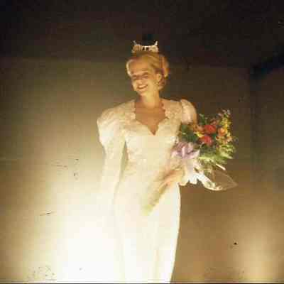 Miss Brunswick 1993 Lisa Kelly taking her first walk.