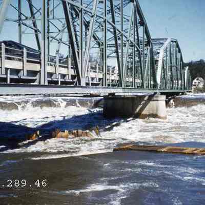 Flood Waters under the Frank J. Wood Bridge