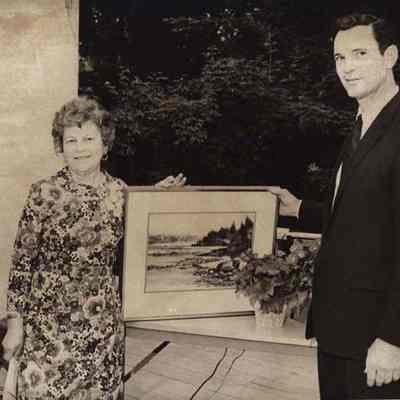 A photo view of Juliette Messier and Peter Rolfe. 6/30/1972.
