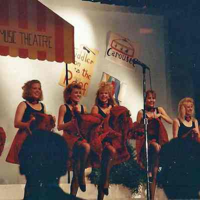 Lisa Kelly in the opening number of the 1990 Teen Queen Pageant.