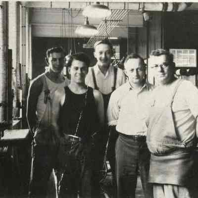 Workers at the Cabot Mill