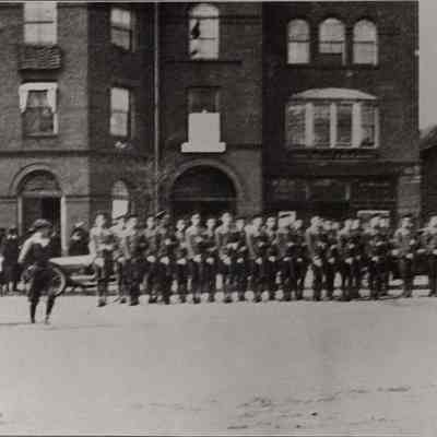 Bowdoin Battalion at Present Arms