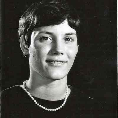 A B/W photograph of Sally Gehrig