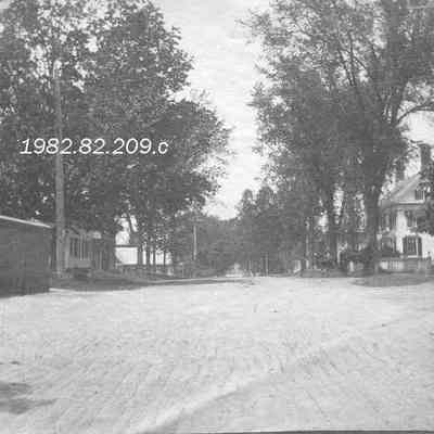 A photo of a view looking down Federal Street.