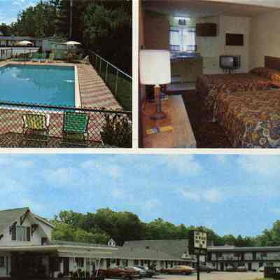 A picture postcard view of the 1994.3.1 Maineline Motel. c. 1980