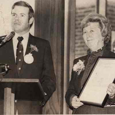 A photo view of Mrs. Kamin. 10/18/1982.