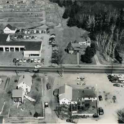 An aerial view of Pleasant street.