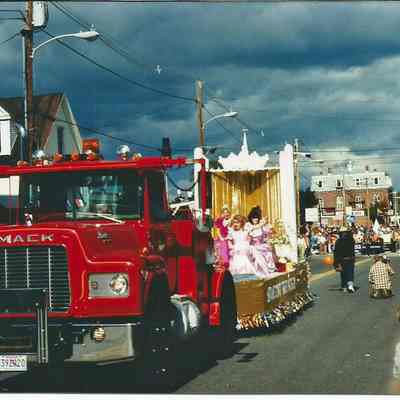 A color photograph of the St. John's Federal Credit Union float.