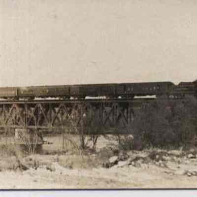 Maine Central RR Bridge with train