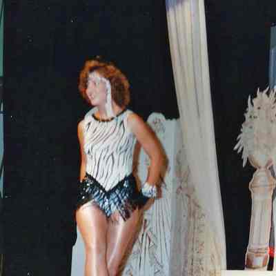 Nancy Turcotte performing a jazz dance.