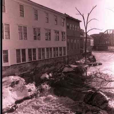 A photo view of the Bowdoin Mill. 12/25/1977.