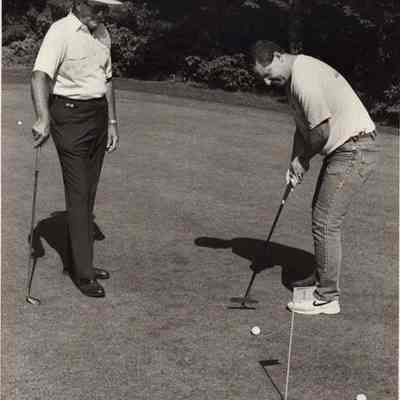 A photo view of Mel Strange and Bob Stiehlen.
