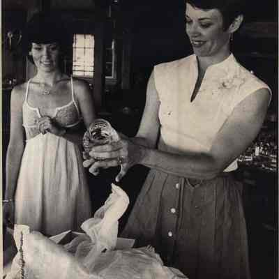 A photo view of Jodie Duranske and Joyce Thompson. 7/27/1981.