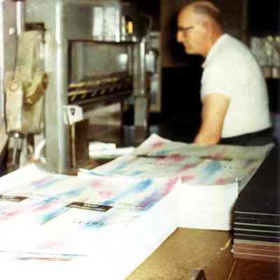 A photo of unidentified mill workers