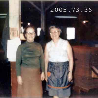 A photo of unidentified mill workers