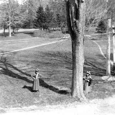 Two Unknown Women in a Park