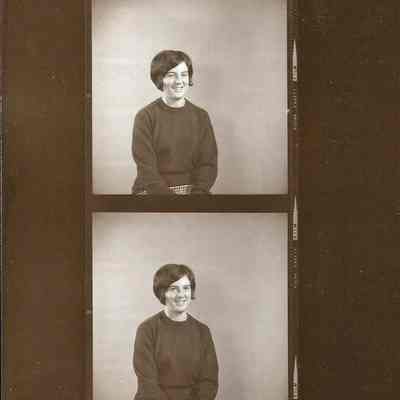 A B/W photograph of an unknown girl.